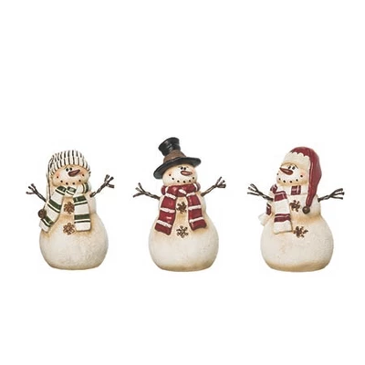 Transpac Rustic Snowman Figurines Set Of 3 Charming Christmas Decorations For Tabletop Or Mantel Ideal Holiday Gift 1 Transpac Rustic Snowman Figurines Set Of 3 Charming Christmas Decorations For Tabletop Or Mantel Ideal Holiday Gift