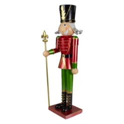 Northlight 23.75" Red And Green Metal Nutcracker Soldier Christmas Decoration -National Tree Company Store GUEST 48038ab8 c06f 468a 91ad ccc8fbc08a84