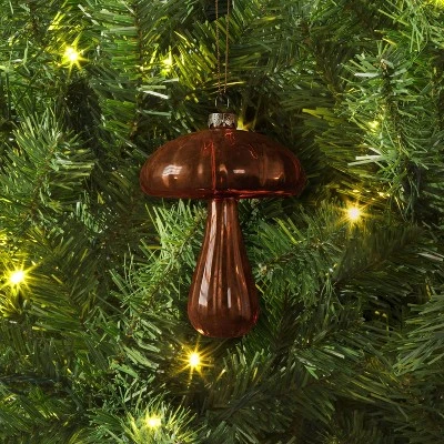 Christmas Glass Brown Mushroom Ornament - Wondershop™ 1 Christmas Glass Brown Mushroom Ornament - Wondershop™