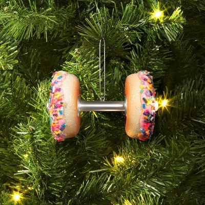 Christmas Resin Donut Dumbbell Ornament - Wondershop™ 1 Christmas Resin Donut Dumbbell Ornament - Wondershop™