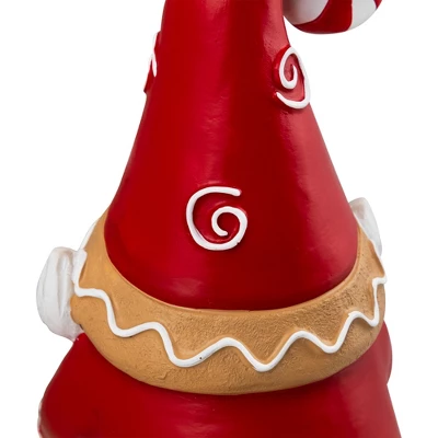 Northlight Gnome Holding Gingerbread Snowflake Cookie Christmas Decoration - 11.5" - Red 9 Northlight Gnome Holding Gingerbread Snowflake Cookie Christmas Decoration - 11.5" - Red - Image 9
