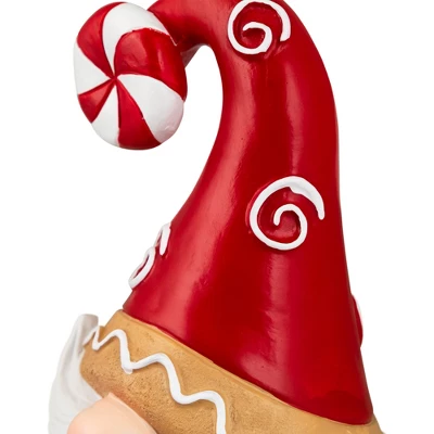 Northlight Gnome Holding Gingerbread Snowflake Cookie Christmas Decoration - 11.5" - Red 7 Northlight Gnome Holding Gingerbread Snowflake Cookie Christmas Decoration - 11.5" - Red - Image 7