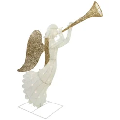 Northlight Lighted Glittered Trumpeting Angel Outdoor Christmas Decoration - 48" - Clear Lights -National Tree Company Store GUEST 4c94ea23 7bf4 4fd4 b357 833e167c61f0