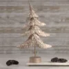 Northlight Layered Tree With Wooden Base Christmas Decoration - 18" - Bronze Finish