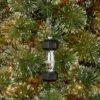 5.5" Dumbbell Glass Christmas Tree Ornament - Wondershop™