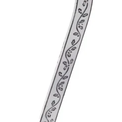 2ct Holly Stocking Holder White - Stocking Scrolls: Metal Mantel Hangers, Protective Gripper, 5.9"H