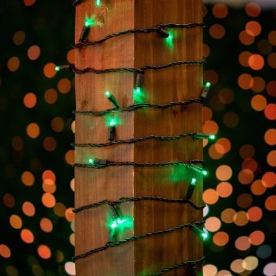 Novelty Lights 34 Feet Long, 100 Mini Black Wire Christmas Lights, End To End Connectable, UL Listed For Indoor/Outdoor Use 2 Novelty Lights 34 Feet Long, 100 Mini Black Wire Christmas Lights, End To End Connectable, UL Listed For Indoor/Outdoor Use - Image 2