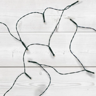 Northlight Battery Operated LED Wide Angle Christmas Lights - Warm White - 9.5' Green Wire - 20ct 2 Northlight Battery Operated LED Wide Angle Christmas Lights - Warm White - 9.5' Green Wire - 20ct - Image 2