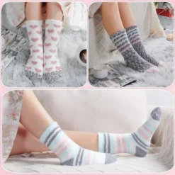 Autumn Winter Fuzzy Socks Womens Cozy Fluffy Warm Socks For Women Mom,Birthday Christmas Gifts For Her -National Tree Company Store GUEST 54ce2c30 5ef4 4d45 a1f3 3f56a884de0a