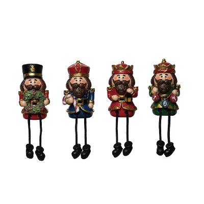 Transpac Resin Nutcracker Shelf Sitter Figurines Set Of 4 Colorful Christmas Decor For Tabletop And Mantel Indoor Use 1 Transpac Resin Nutcracker Shelf Sitter Figurines Set Of 4 Colorful Christmas Decor For Tabletop And Mantel Indoor Use