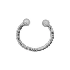 Haute Décor 4pk MantleClip Christmas Stocking Holder Silver