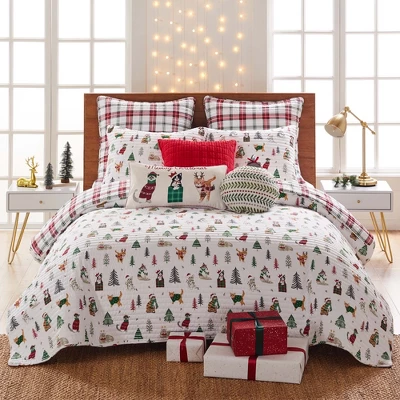 Meowy Christmas Quilt Set - Levtex Home 7 Meowy Christmas Quilt Set - Levtex Home - Image 7