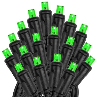 Novelty Lights 34 Feet Long, 100 Mini Black Wire Christmas Lights, End To End Connectable, UL Listed For Indoor/Outdoor Use 3 Novelty Lights 34 Feet Long, 100 Mini Black Wire Christmas Lights, End To End Connectable, UL Listed For Indoor/Outdoor Use - Image 3