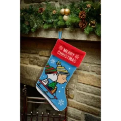 Peanuts Charlie Brown And Snoopy Holiday Stocking 20" -National Tree Company Store GUEST 5fdc0de3 2e06 455e 8125 824a1473a0e1