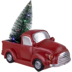 Northlight LED Lighted Pine Tree In Vintage Truck Christmas Decoration - 10" - Red -National Tree Company Store GUEST 609190d8 c3a1 470f ab97 4d53a9caa037
