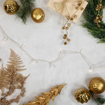 Northlight 50ct Warm White LED Wide Angle Christmas Lights, 16.25ft White Wire 1 Northlight 50ct Warm White LED Wide Angle Christmas Lights, 16.25ft White Wire