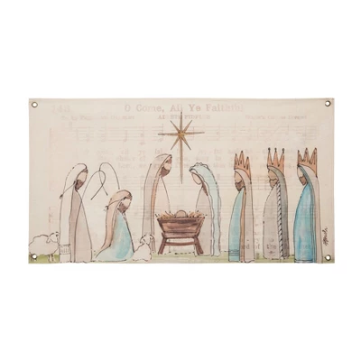 Transpac 35 Inch Fabric Wall Art Nativity Scene Decorative Sculpture Multicolor Paper Christmas Decoration For Indoor Use 1 Transpac 35 Inch Fabric Wall Art Nativity Scene Decorative Sculpture Multicolor Paper Christmas Decoration For Indoor Use