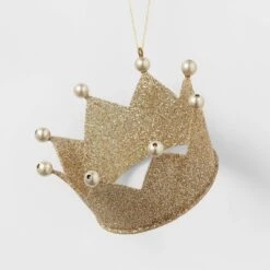 Metal Glitter Crown Christmas Tree Ornament - Wondershop™ -National Tree Company Store GUEST 64059e8e 4083 4378 860d a2c854036cdc