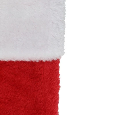 Northlight 17.5" Traditional Red With White Trim Hanging Christmas Stocking 1 Northlight 17.5" Traditional Red With White Trim Hanging Christmas Stocking