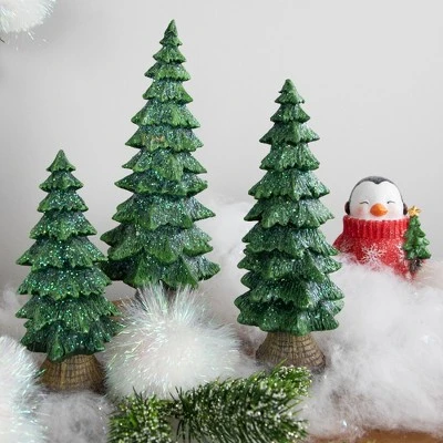 Northlight Glittered Pine Tree Christmas Decoration - 12" 1 Northlight Glittered Pine Tree Christmas Decoration - 12"