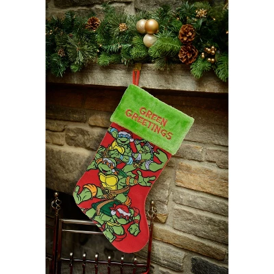Teenage Mutant Ninja Turtles Applique Holiday Stocking 20" 2 Teenage Mutant Ninja Turtles Applique Holiday Stocking 20" - Image 2