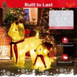 Tangkula 2-Piece Christmas Lighted Dogs 3D Xmas Light-up Cute Poodle With 60 LED Lights Red Scarves Zip Ties & Ground Stakes 14 Tangkula 2-Piece Christmas Lighted Dogs 3D Xmas Light-up Cute Poodle With 60 LED Lights Red Scarves Zip Ties & Ground Stakes -National Tree Company Store GUEST 6b4da295 f564 475e 95f4 83d1ad63fc54