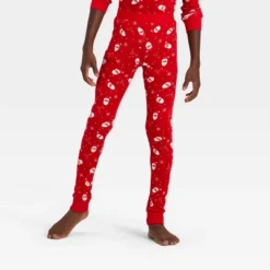 Kids' Ribbed Long Sleeve Shirt And Pants Holiday Matching Family Pajama Set - Wondershop™ Red -National Tree Company Store GUEST 6c7f3c56 f447 4634 8e59 c82f3b1d66e8
