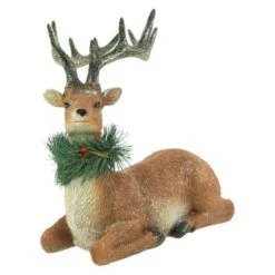 Northlight Glittered Sitting Deer With Pine Neck Wreath Christmas Decoration - 10" 11 Northlight Glittered Sitting Deer With Pine Neck Wreath Christmas Decoration - 10" -National Tree Company Store GUEST 6e78633a b1cd 47bd 9ee1 2d04972ca068