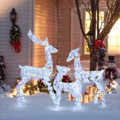 LuxenHome 3-Piece Multi-Color Snowflake Deer Family Outdoor Holiday Decoration With 460 Lights 17 LuxenHome 3-Piece Multi-Color Snowflake Deer Family Outdoor Holiday Decoration With 460 Lights -National Tree Company Store GUEST 6ee40b24 4cca 43e2 ac57 9eda6cb89890
