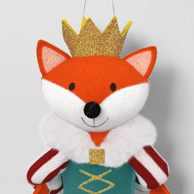 5" Christmas Fabric Fox Princess Ornament - Wondershop™ 2 5" Christmas Fabric Fox Princess Ornament - Wondershop™ - Image 2
