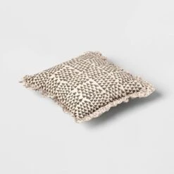 Square Block Print Reversible Pillow With Ruffle Trim Green - Threshold™ 6 Square Block Print Reversible Pillow With Ruffle Trim Green - Threshold™ -National Tree Company Store GUEST 738dce3a 566c 40a7 ac06 e1bd45afd8c2