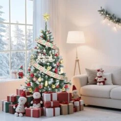 4.5/6/7.5/9ft Pre-Lit Artificial Christmas Tree With Pinecones, Warm White Lights, Hinged Branches, PVC Fir Tips, Easy Assembly 14 4.5/6/7.5/9ft Pre-Lit Artificial Christmas Tree With Pinecones, Warm White Lights, Hinged Branches, PVC Fir Tips, Easy Assembly -National Tree Company Store GUEST 7c78fb03 5e07 4225 a083 8f566db9c757