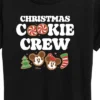 Women's - Disney - Mickey And Minnie Christmas Cookie Crew Short Sleeve Graphic T-Shirt