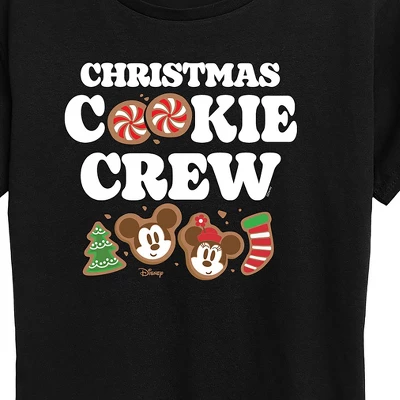Women's - Disney - Mickey And Minnie Christmas Cookie Crew Short Sleeve Graphic T-Shirt 1 Women's - Disney - Mickey And Minnie Christmas Cookie Crew Short Sleeve Graphic T-Shirt