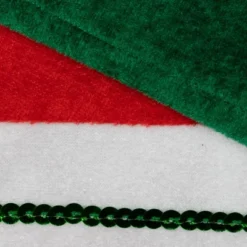 Northlight 18" Green And Red Velvet Sequin Stripe Stocking -National Tree Company Store GUEST 7dcc546b 7b20 406d 89be 26421fc4fcd7