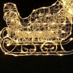 LuxenHome 2-Piece Lighted Reindeer And Sleigh Christmas Yard Decoration, Outdoor Holiday Set With Timer White 17 LuxenHome 2-Piece Lighted Reindeer And Sleigh Christmas Yard Decoration, Outdoor Holiday Set With Timer White -National Tree Company Store GUEST 7e19717d c0c6 444d a7a6 3b68f38dbb16