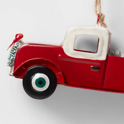Christmas Truck Ornament Red - Wondershop™: Metal, Indoor, 2.25" Height: Metal, Indoor, 2.25" Height 2 Christmas Truck Ornament Red - Wondershop™: Metal, Indoor, 2.25" Height: Metal, Indoor, 2.25" Height - Image 2