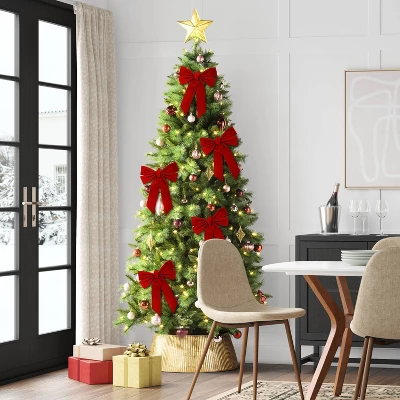 Velvet Christmas Decorative Bow Red - Wondershop™ 1 Velvet Christmas Decorative Bow Red - Wondershop™