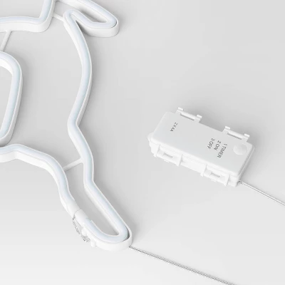 Christmas Faux Neon Leaping Green Deer - Wondershop™ 3 Christmas Faux Neon Leaping Green Deer - Wondershop™ - Image 3