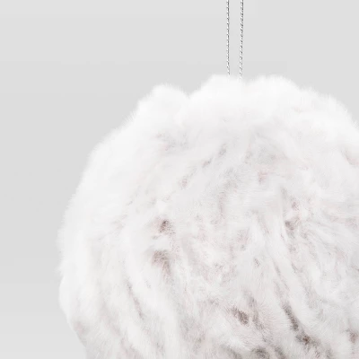 Christmas Brown Furry Ball Ornament - Wondershop™ 2 Christmas Brown Furry Ball Ornament - Wondershop™ - Image 2