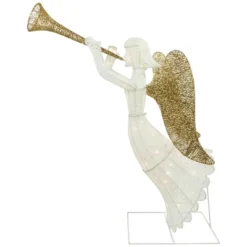 Northlight Lighted Glittered Trumpeting Angel Outdoor Christmas Decoration - 48" - Clear Lights -National Tree Company Store GUEST 8872f9f0 f0b1 4e0d be32 804e73a066bb