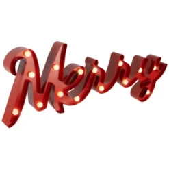 Northlight Lighted "Merry" Christmas Decoration - 20.5" -National Tree Company Store GUEST 88fc319d edfd 4c4b b584 4be2b314930a