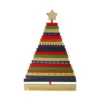 Northlight Adjustable Wooden Christmas Tree Decoration - 15.5" - Multicolor