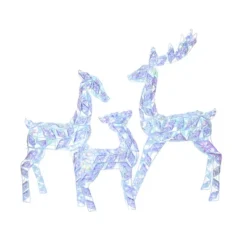 LuxenHome 3-Piece Multi-Color Snowflake Deer Family Outdoor Holiday Decoration With 460 Lights 12 LuxenHome 3-Piece Multi-Color Snowflake Deer Family Outdoor Holiday Decoration With 460 Lights -National Tree Company Store GUEST 8ec00f2f 8efa 4773 a2b7 baf7858a38ef