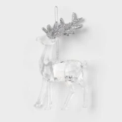 Acrylic Deer With Glittered Antlers Christmas Tree Ornament - Wondershop™ 7 Acrylic Deer With Glittered Antlers Christmas Tree Ornament - Wondershop™ -National Tree Company Store GUEST 9174639d cdec 476c 96c8 12c820cab1dc