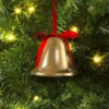 Christmas Metal Bell Ornament Gold - Wondershop™