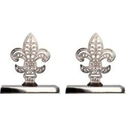 Northlight Fleur De Lis Christmas Stocking Holder - 5" - Set Of 2 -National Tree Company Store GUEST 91fb9f9d c059 4283 8e08 540eee990d84