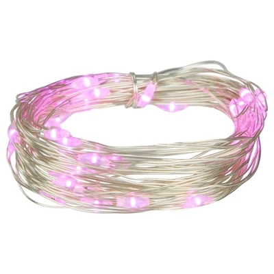 Northlight 50-Count Pink LED Micro Fairy Christmas Lights - 16ft, Copper Wire 1 Northlight 50-Count Pink LED Micro Fairy Christmas Lights - 16ft, Copper Wire