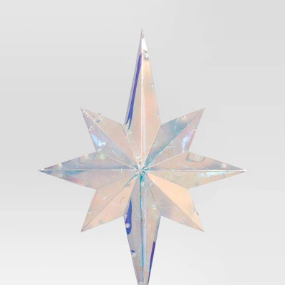 Christmas Lit Plastic Multicolor 8 Point Star Tree Topper - Wondershop™ 3 Christmas Lit Plastic Multicolor 8 Point Star Tree Topper - Wondershop™ - Image 3