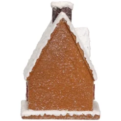 Northlight Frosted Gingerbread House With Gingerbread Man Christmas Decoration - 8.5" -National Tree Company Store GUEST 948ea75b 32d9 4172 ab3a bc4747b0d179